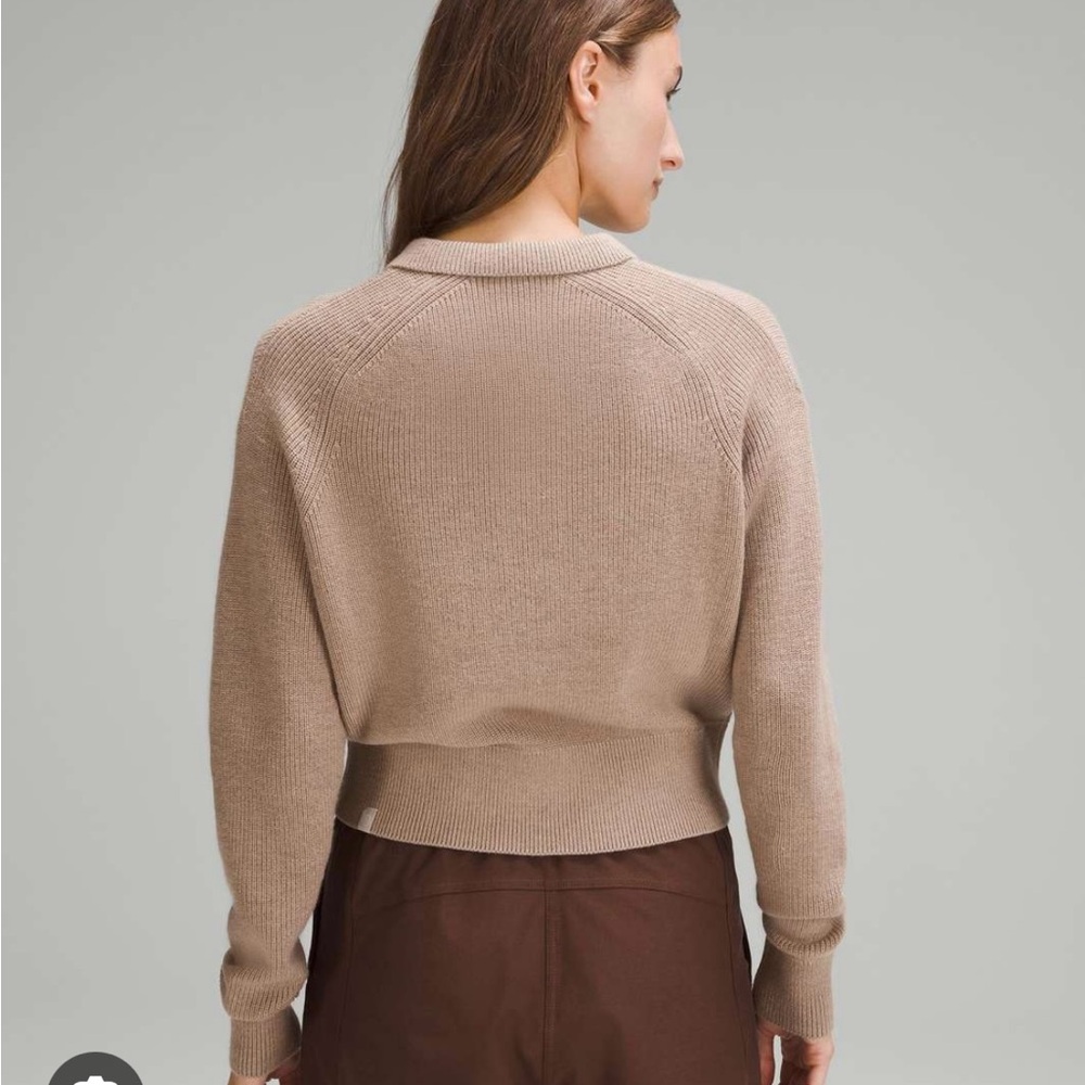 Lululemon collared merino wool blend sweater - Picture 2 of 7